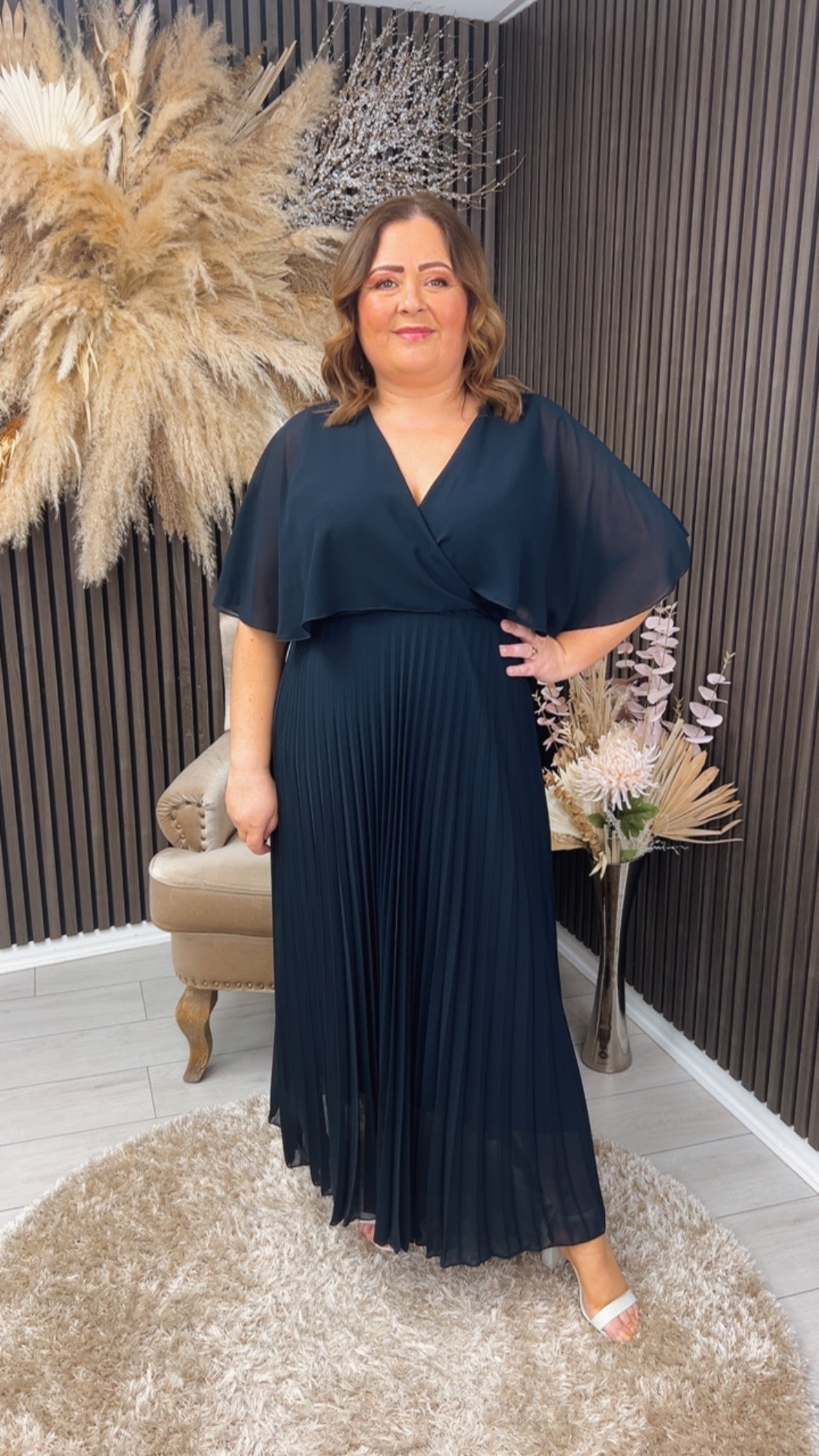 MARGARIETTE DRESS - NAVY