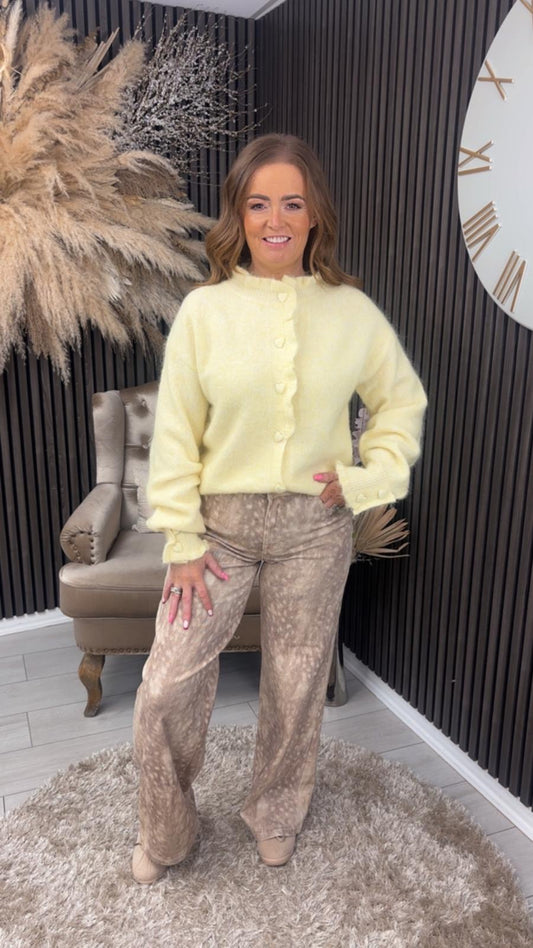 NICOLA CARDIGAN - YELLOW