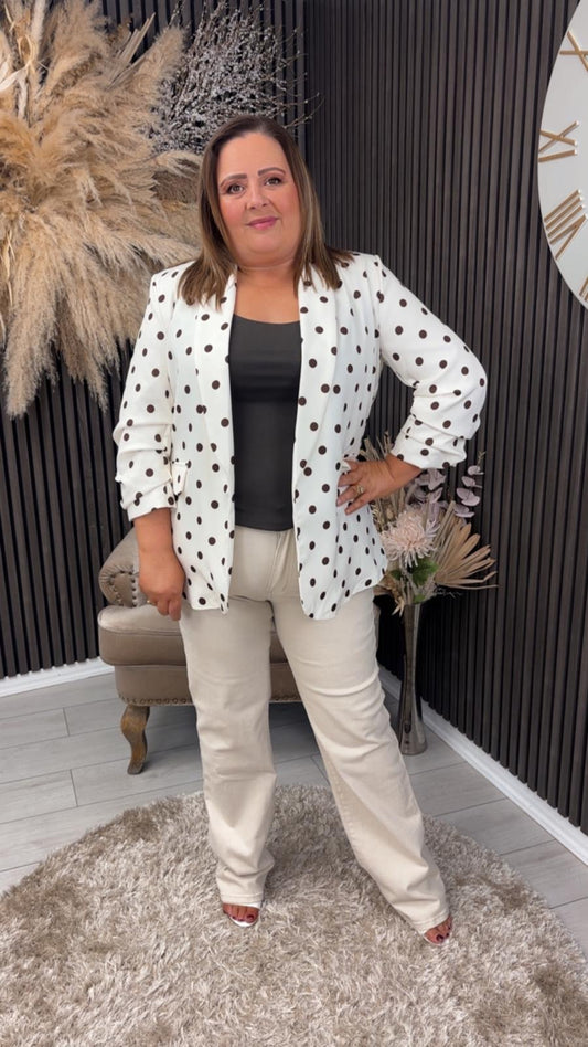 JANA BLAZER - CREAM SPOT