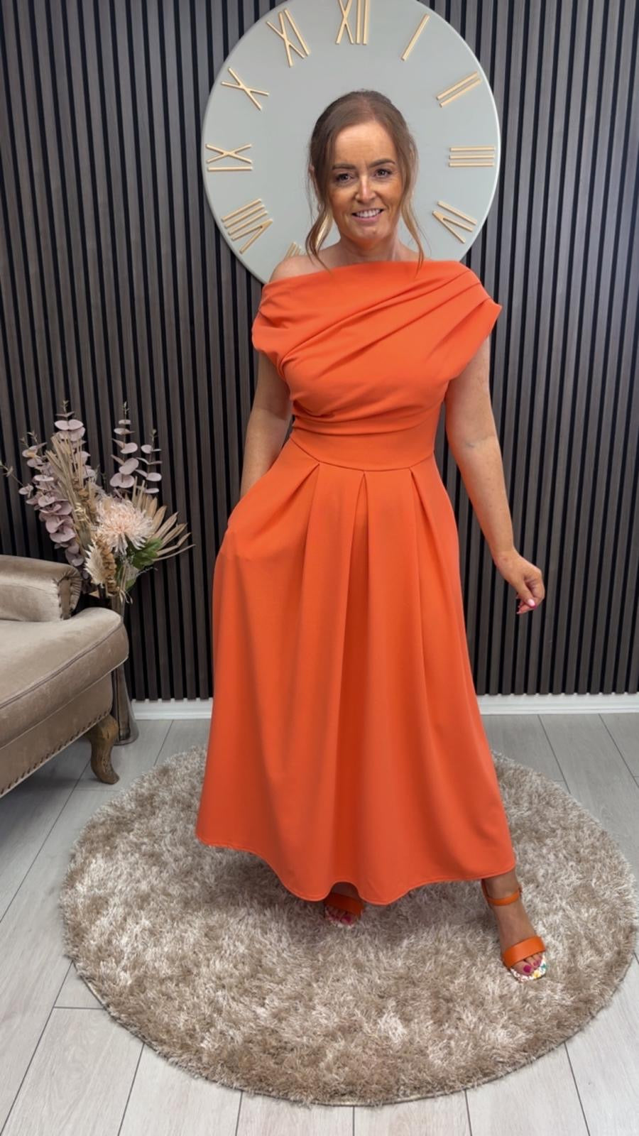 DOLLIE DRESS - CORAL
