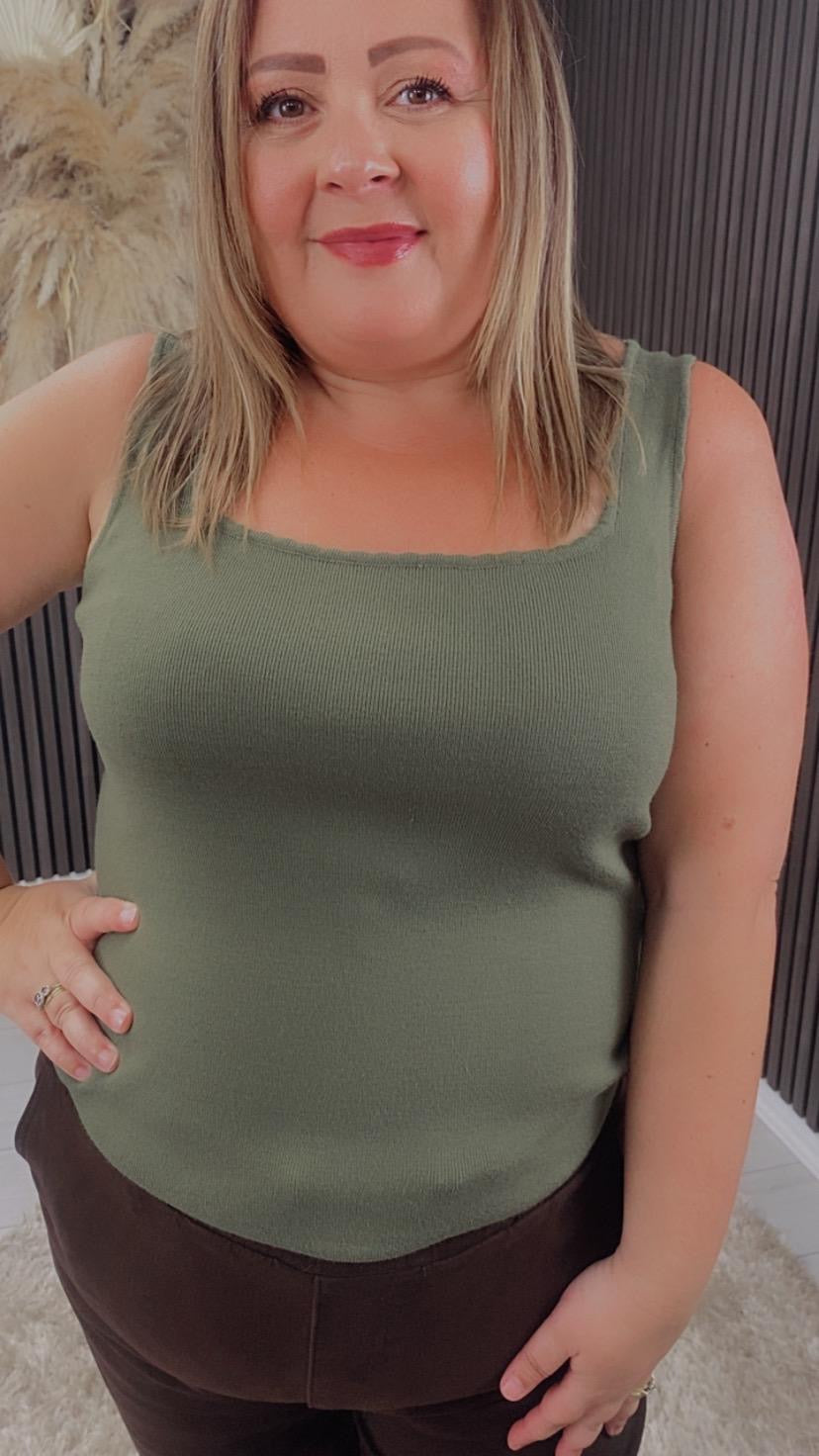 BRYONY VEST - KHAKI