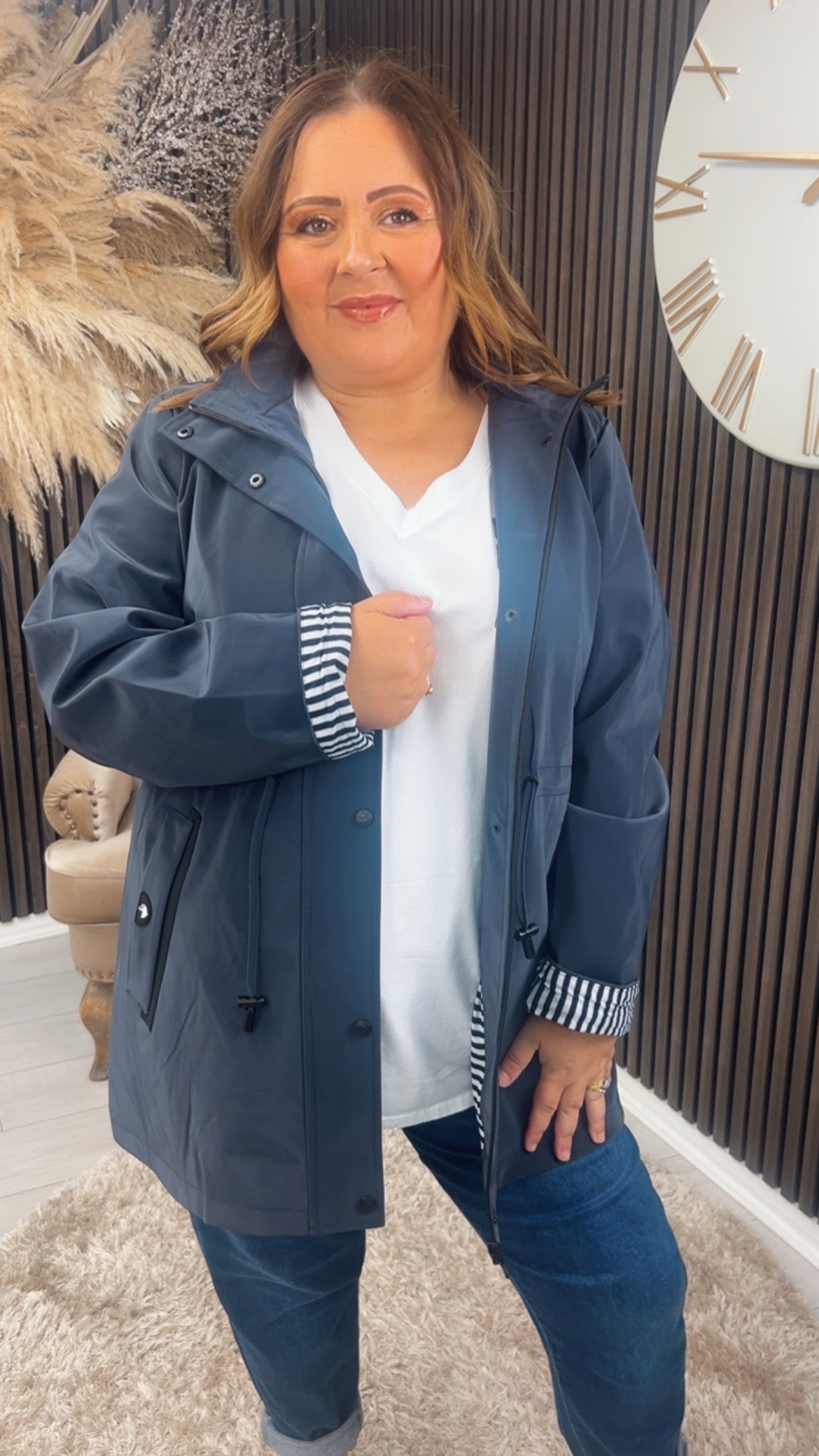 ROBYN COAT - NAVY