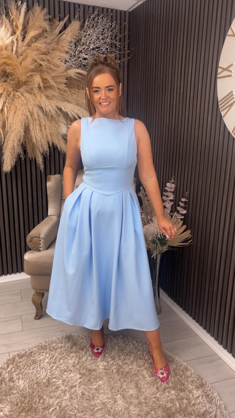 NESTA DRESS - POWDER BLUE