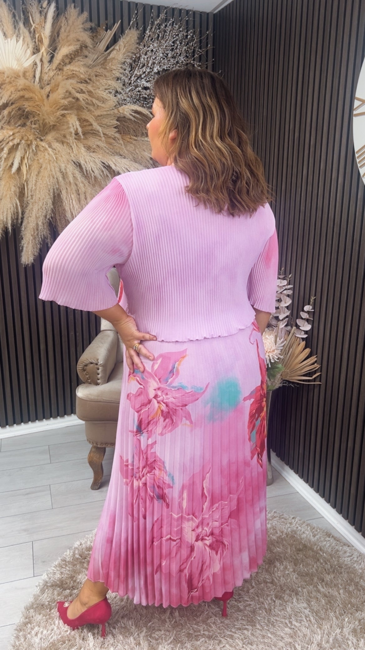 VALENCIA DRESS - PINK FLORAL