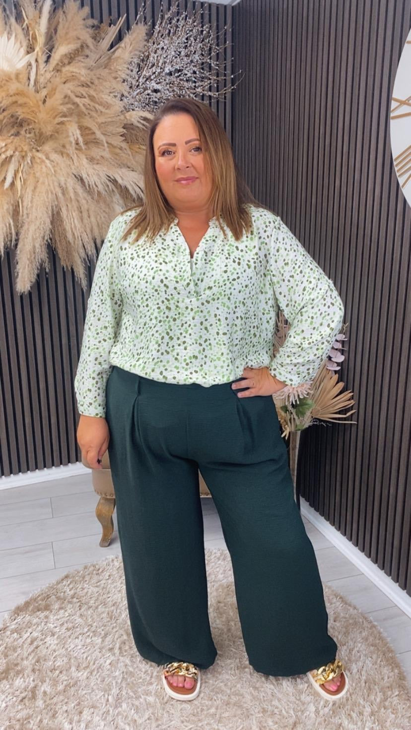 BRIDIE TOP  - GREEN