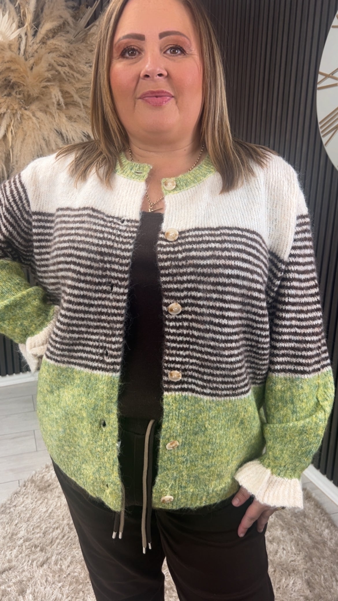 TILLY CARDIGAN - GREEN