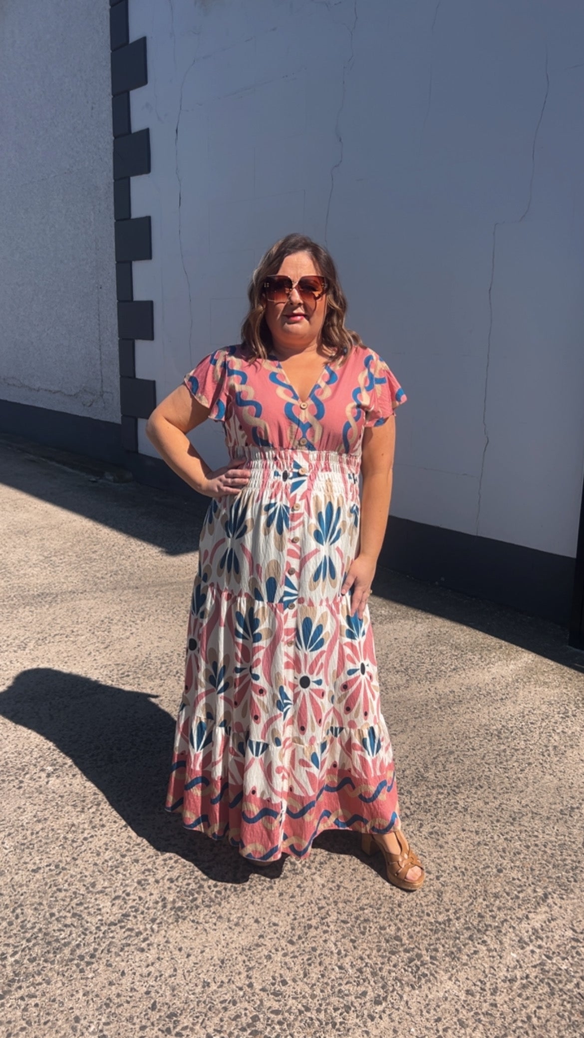 SHAUNEEN DRESS - PEACH