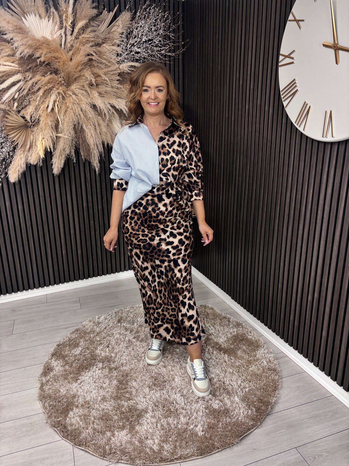 ALEX SKIRT - LEOPARD PRINT