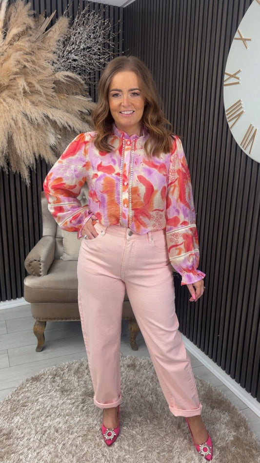 CASEY SHIRT - PINK/LILAC