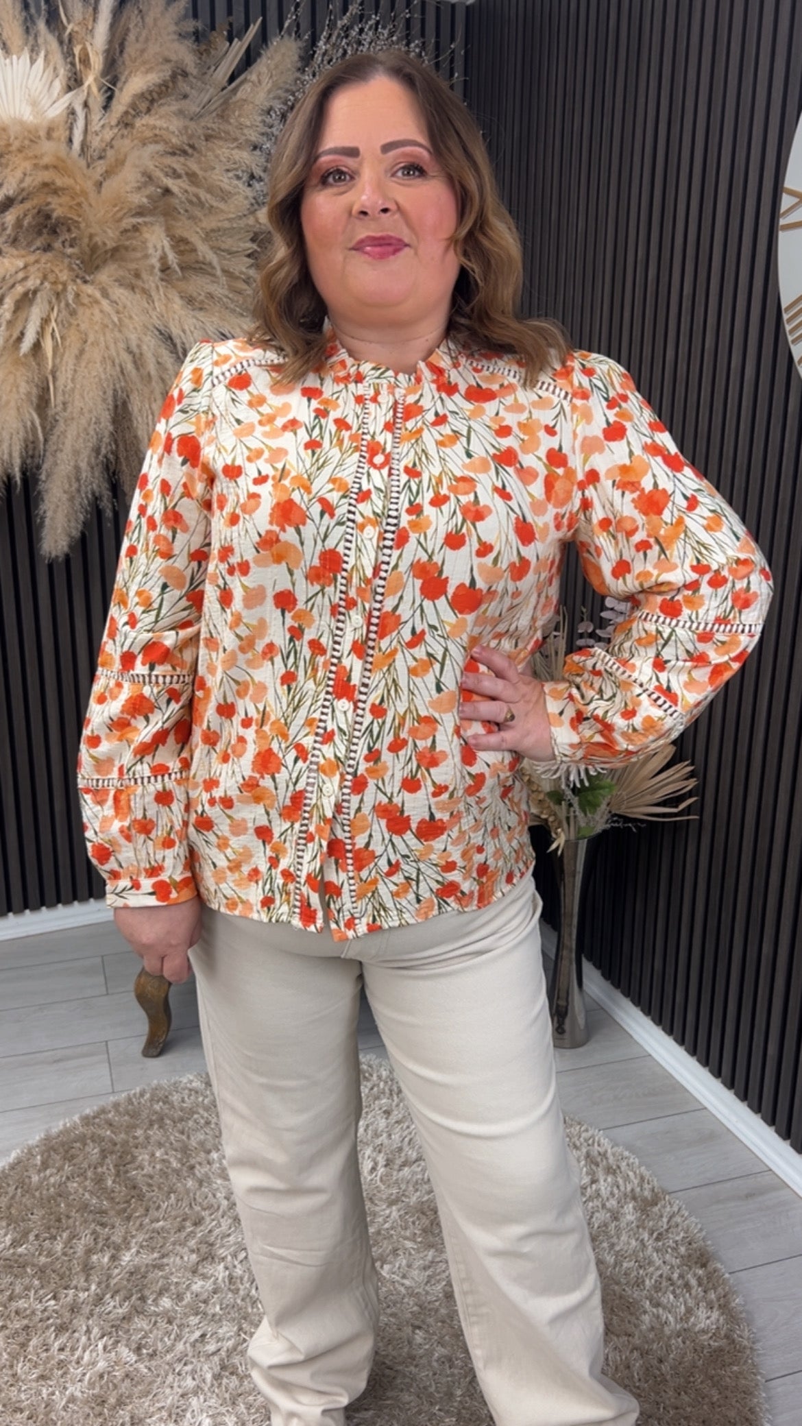 LILIBETH SHIRT - CORAL