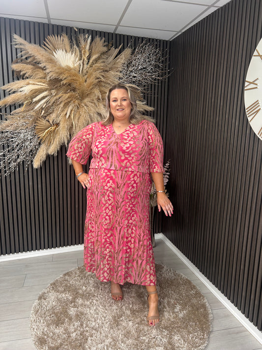 GERI DRESS - PINK PRINT