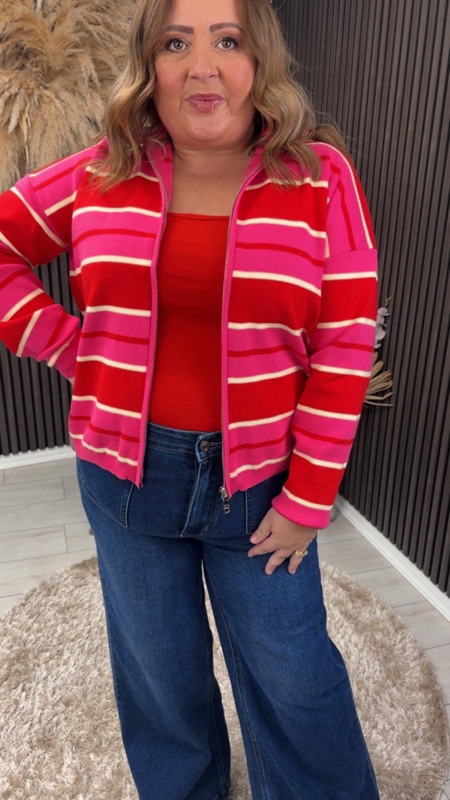 ELEANOR JACKET - RED/PINK