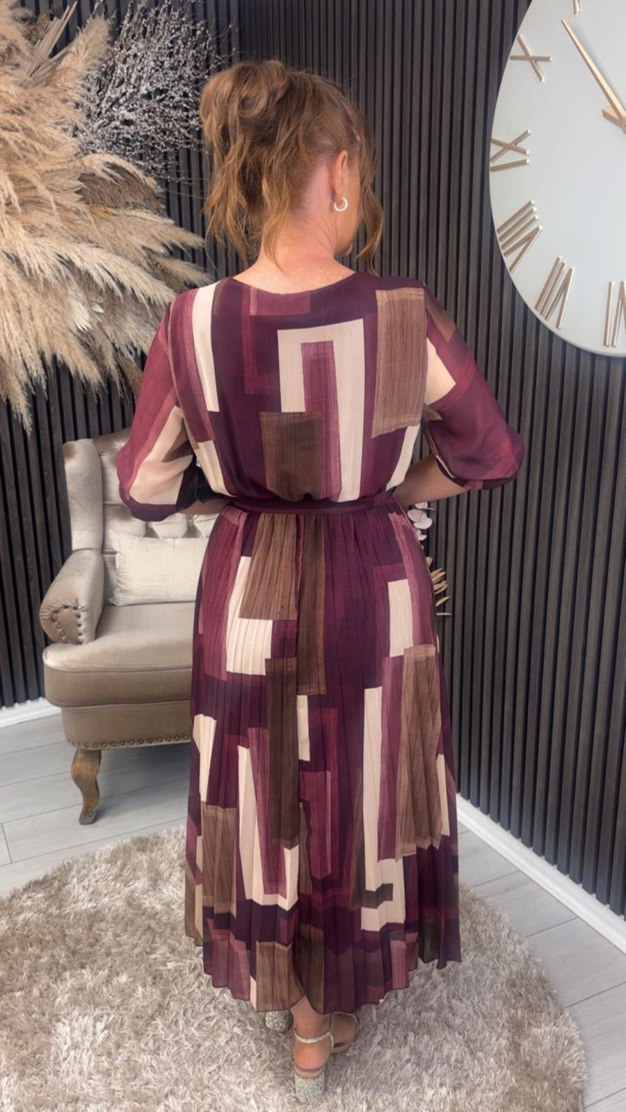 JORDYN DRESS - WINE