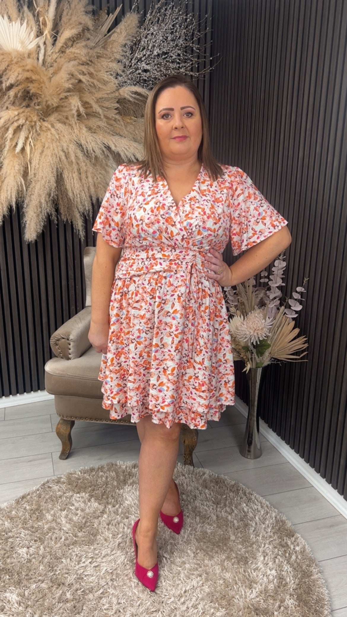 GERALDINE DRESS - ROSE
