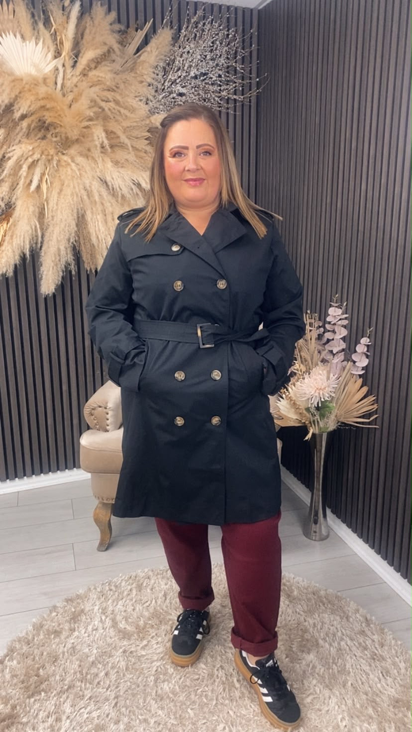 PATSY TRENCH COAT - BLACK