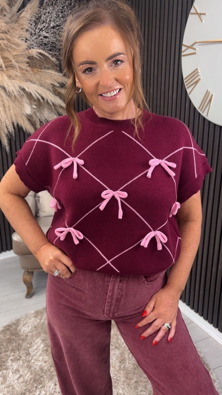 JODI JUMPER - BURGUNDY