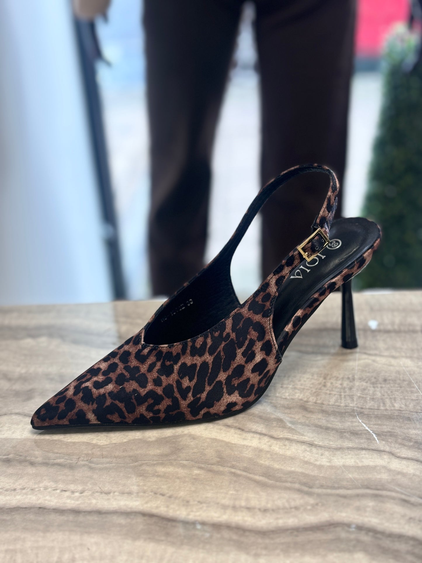 ESMERALDA SLINGBACK - LEOPARD