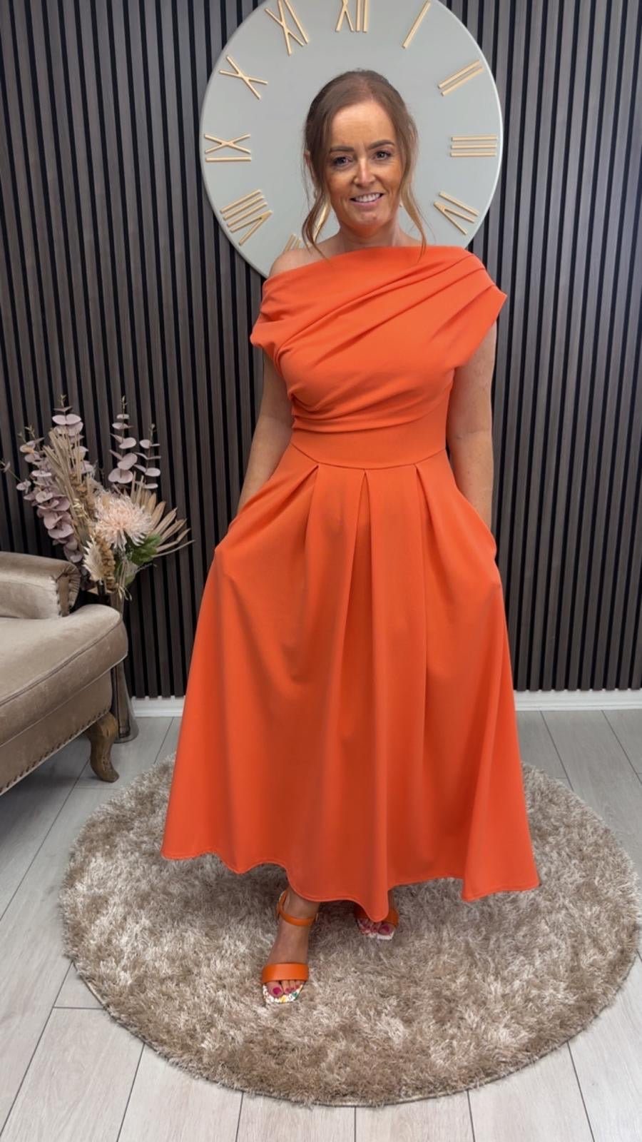 DOLLIE DRESS - CORAL