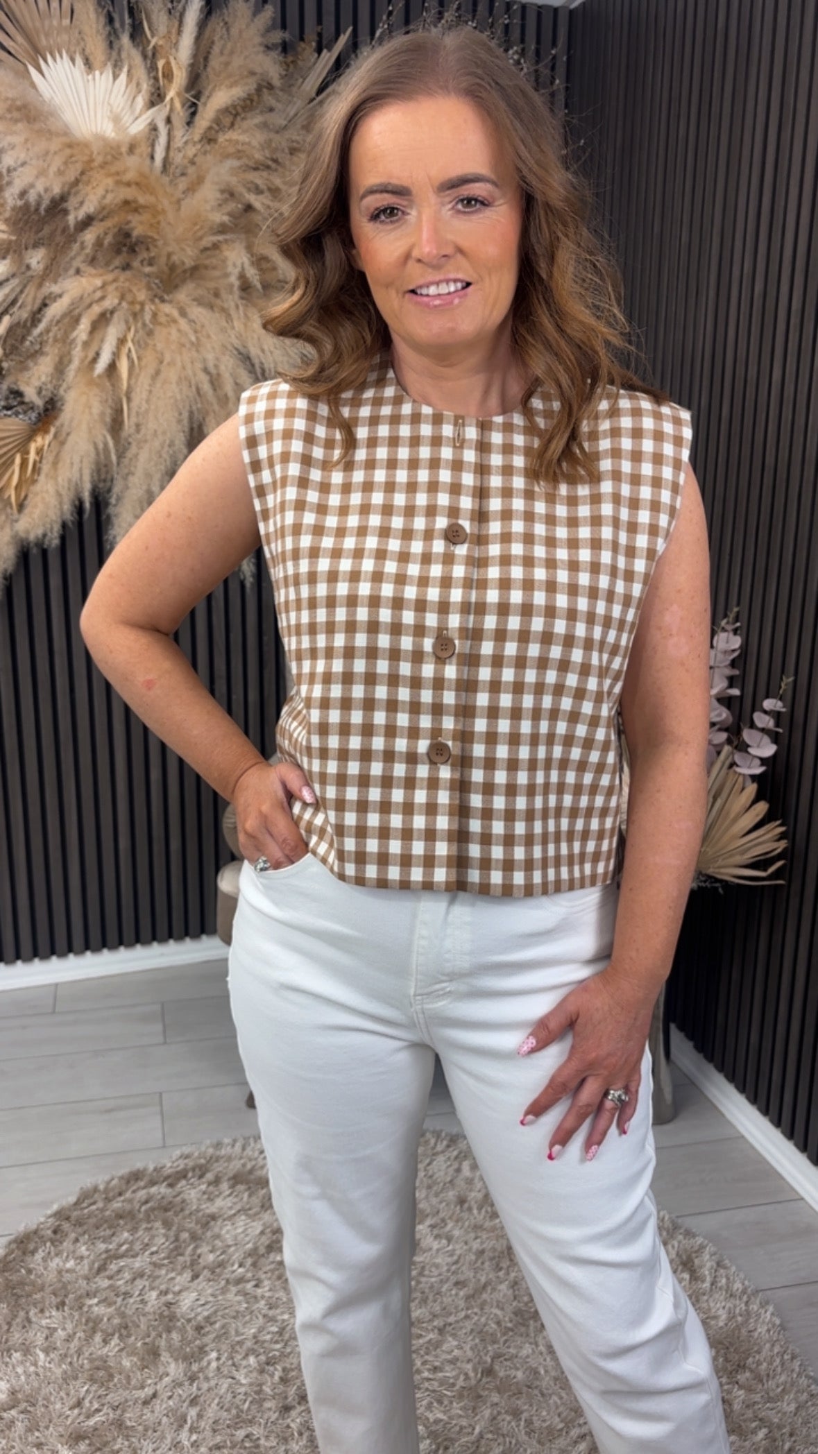DANIELLE WAISTCOAT - BROWN