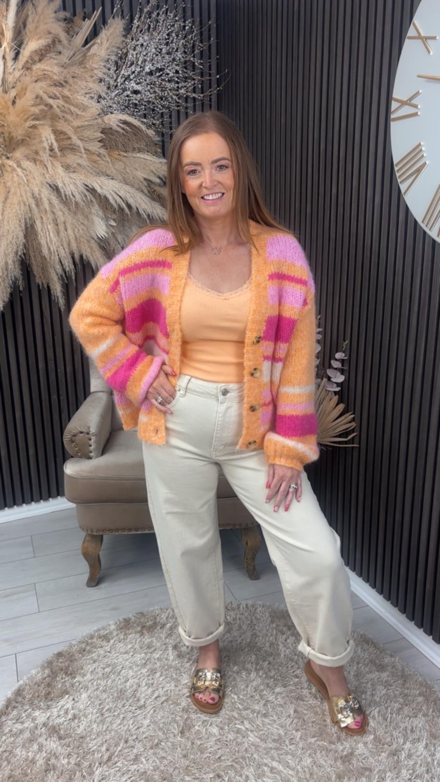 BROOKE CARDIGAN - ORANGE