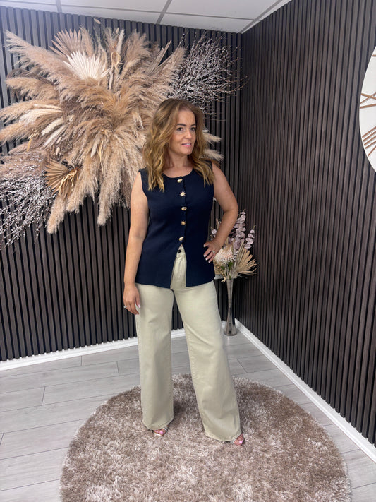 ANGELA VEST - NAVY
