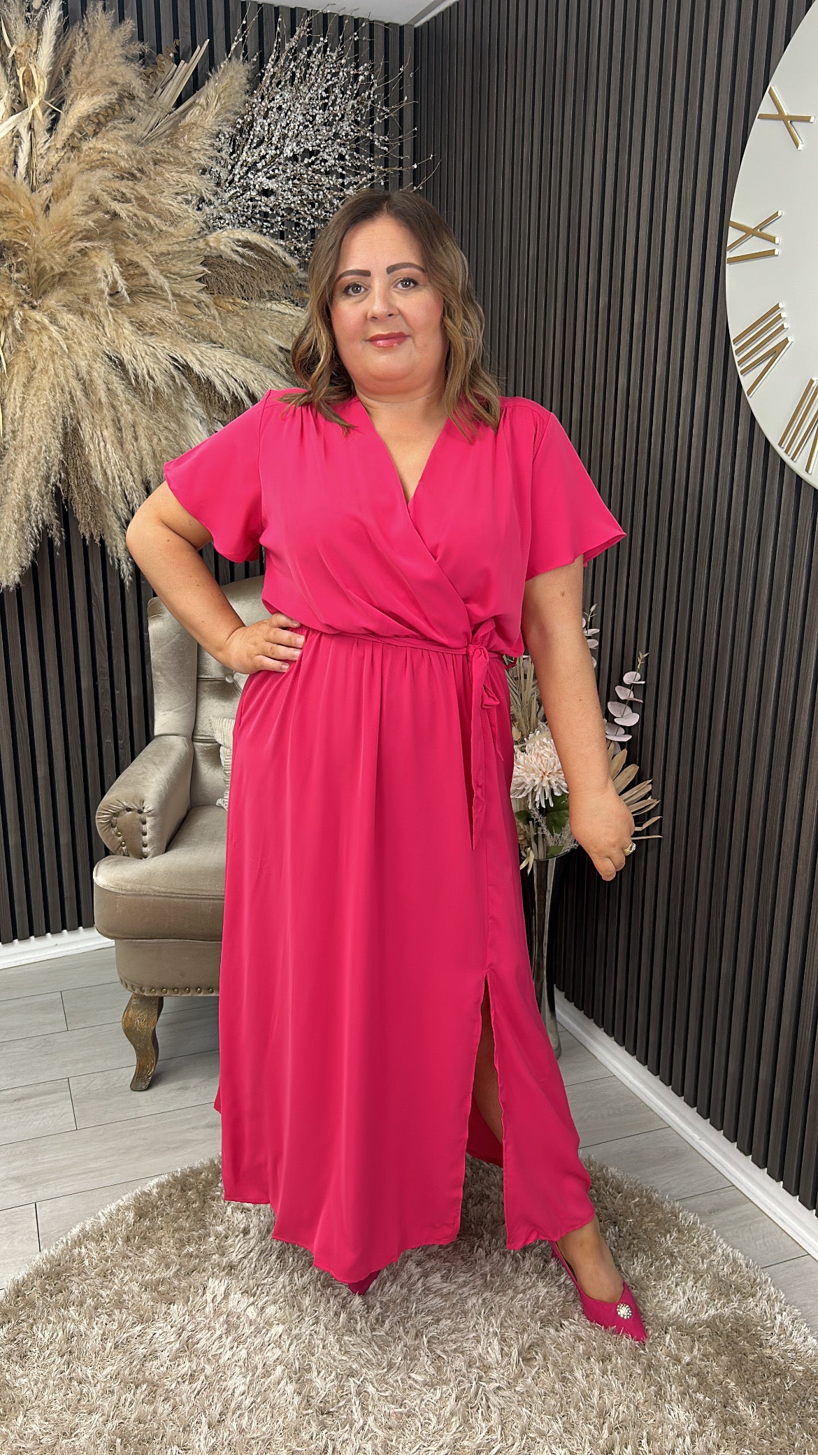 TRACEY DRESS - FUCHSIA