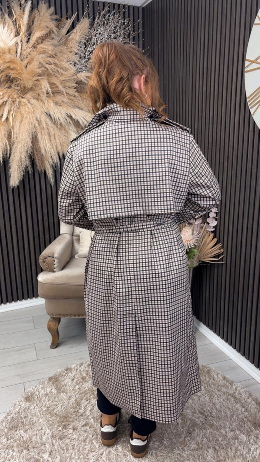 NIKITA TRENCH COAT - CHECKED