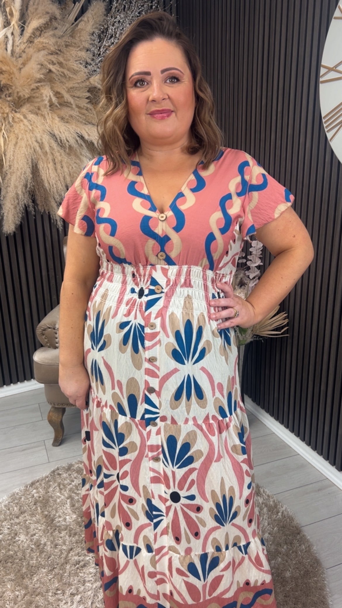 SHAUNEEN DRESS - PEACH