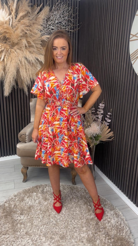 LIZZIE DRESS - CORAL