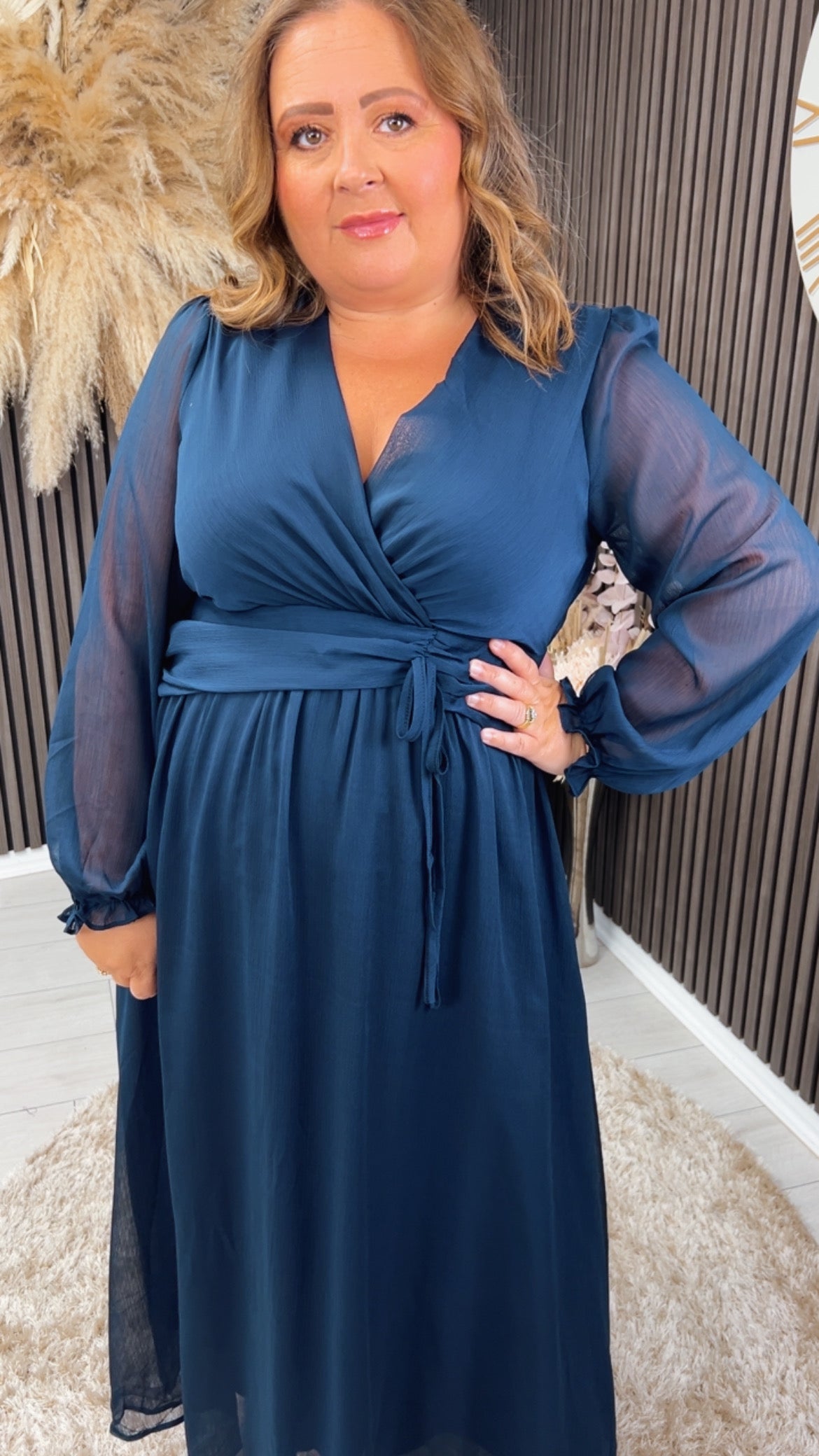 CIARA DRESS - NAVY