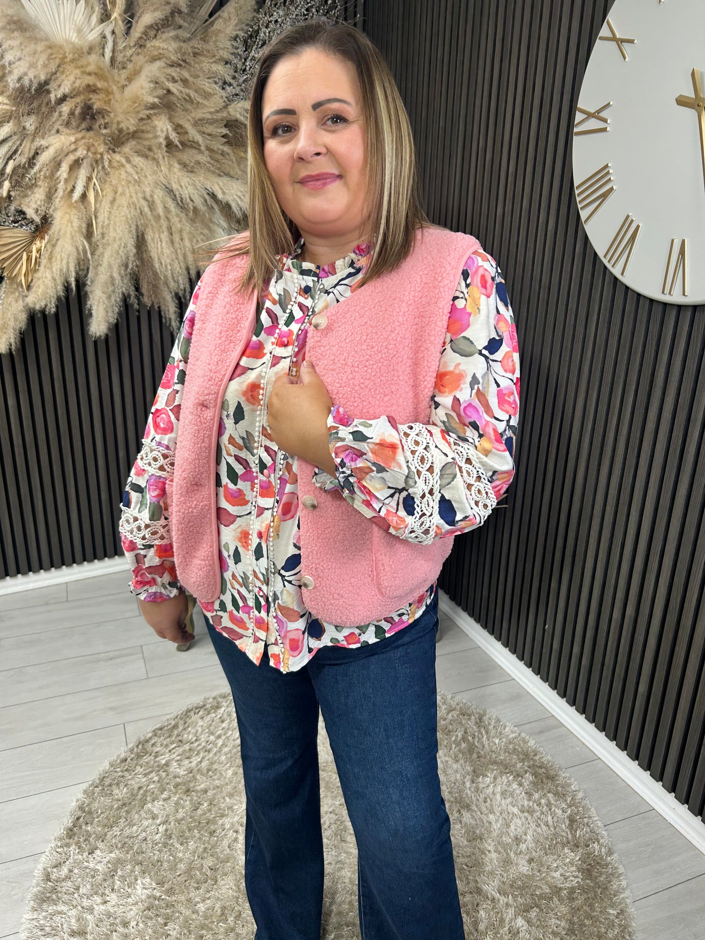 OLIVIA VEST - ROSE