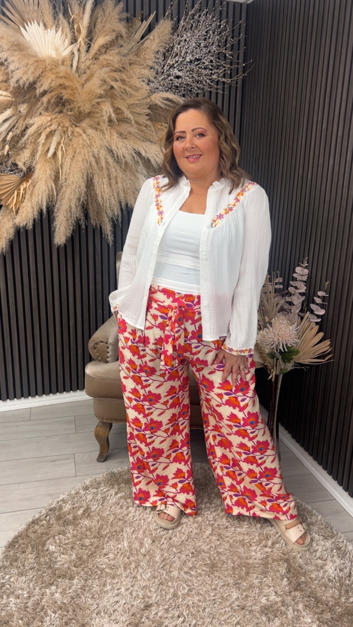 ELSIE MAY TROUSERS - FLORAL