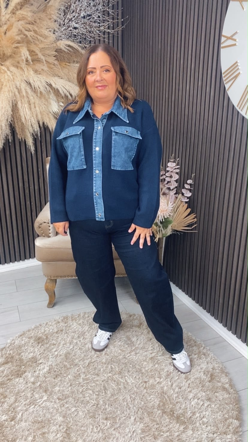 LORNA BARREL JEANS - BLUE