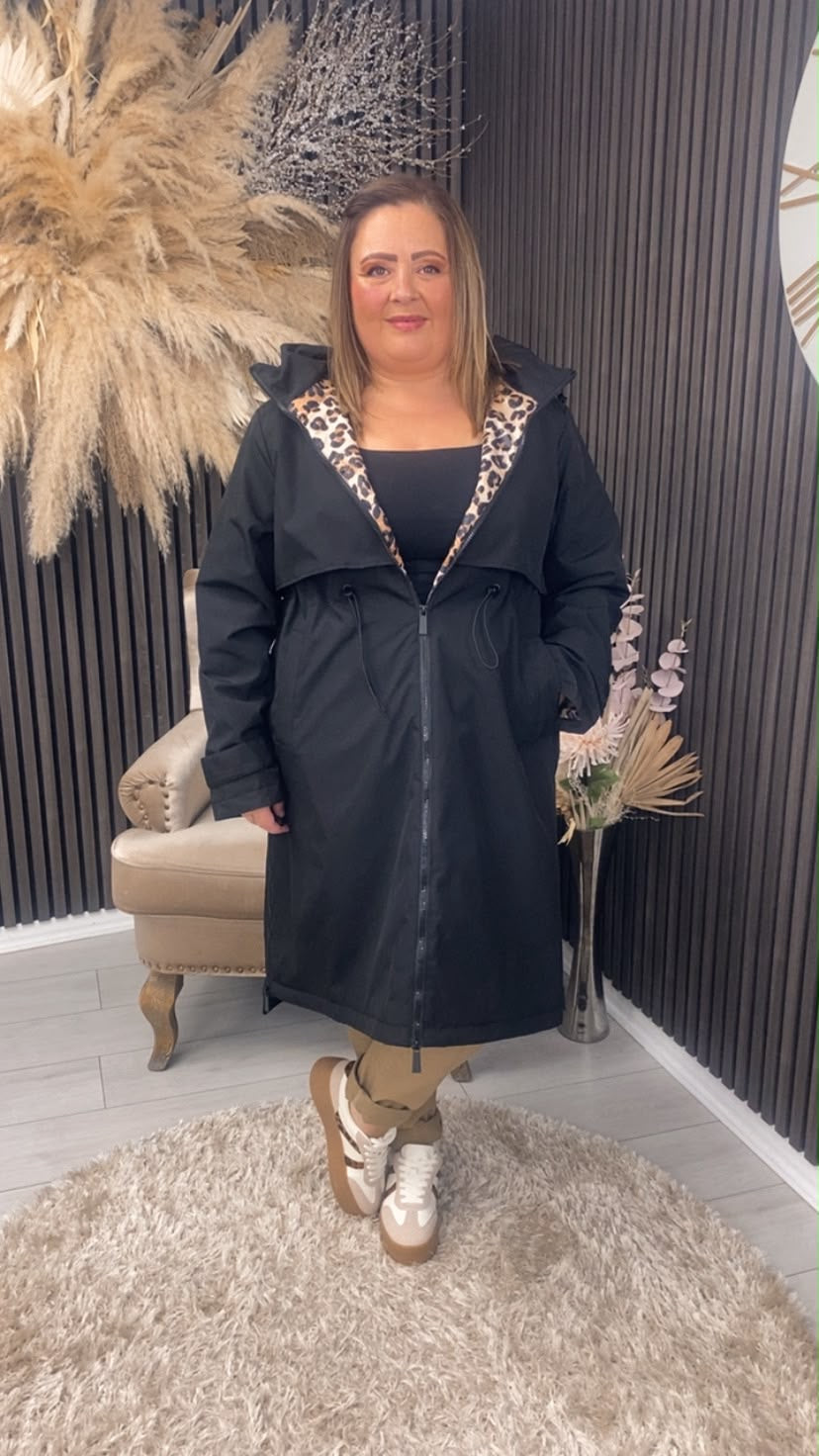 SARA COAT - BLACK