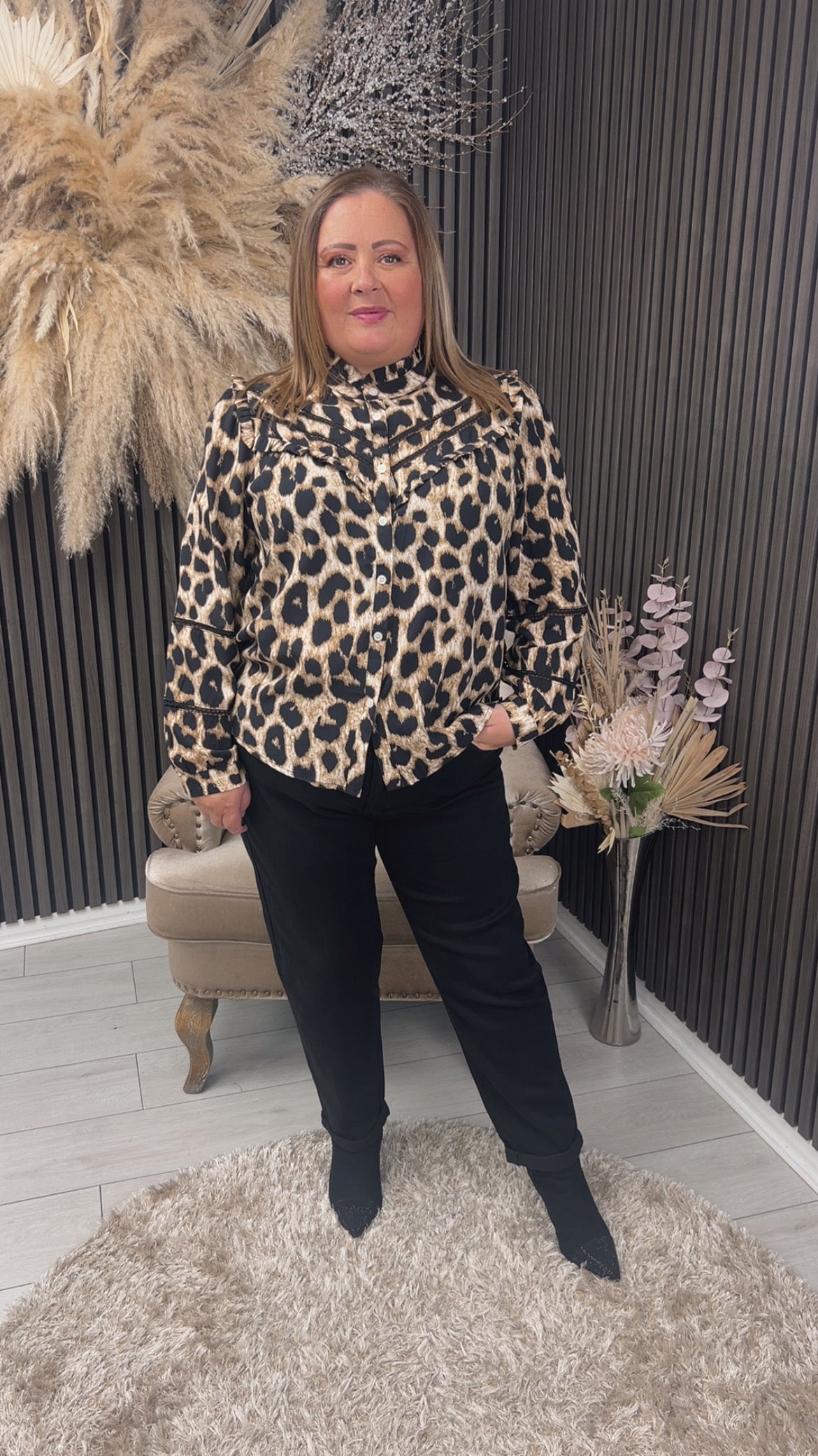 JESSICA SHIRT - ANIMAL PRINT