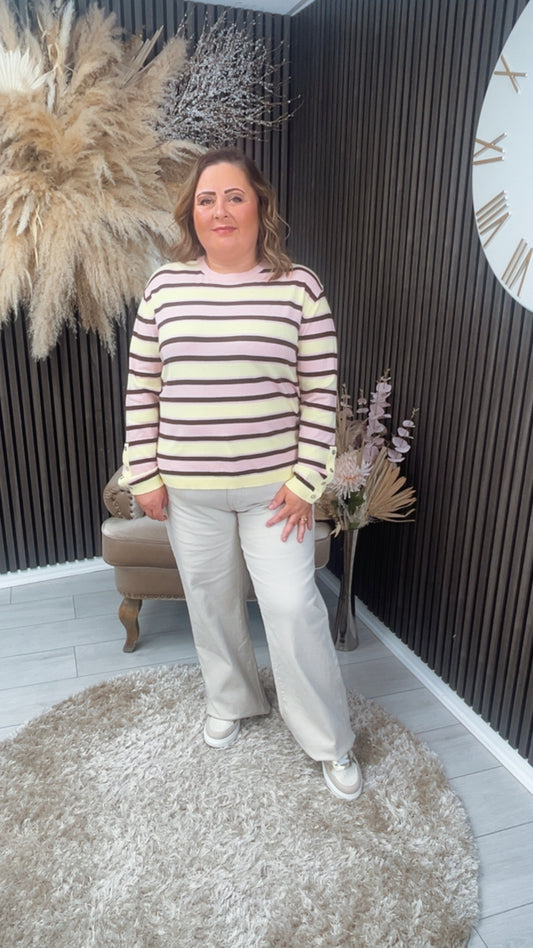 DIANI JUMPER - YELLOW/PINK