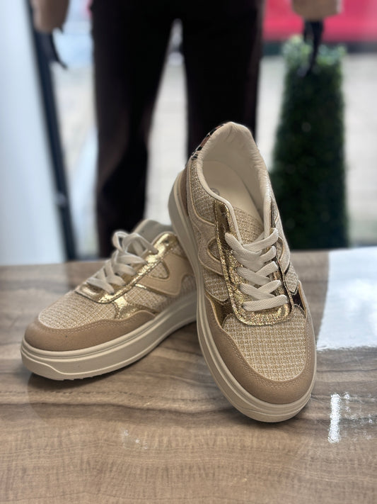 JANINE TRAINERS - NUDE