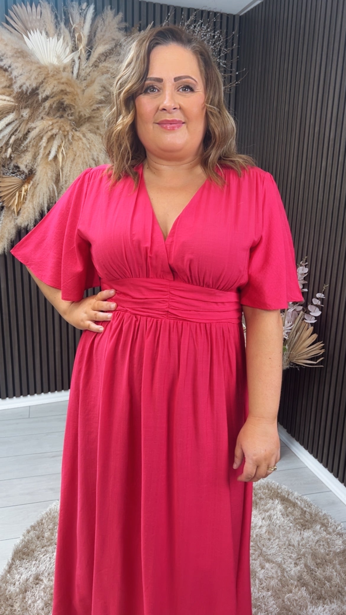 SARAH DRESS - FUCHSIA
