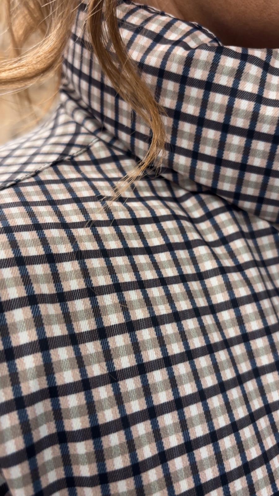 MEGAN PUFFER JACKET - CHECKED