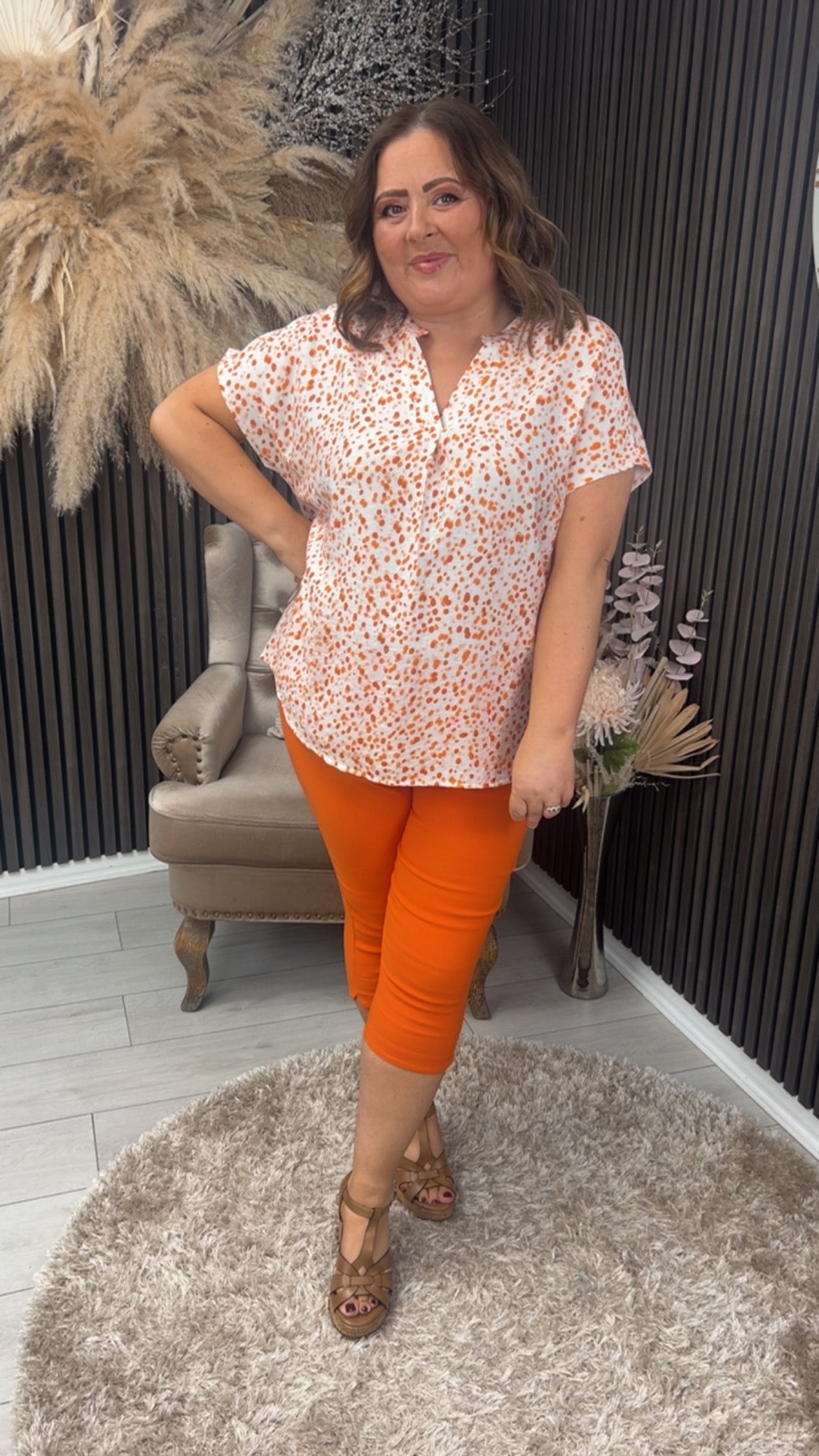 WILLOW TOP - ORANGE