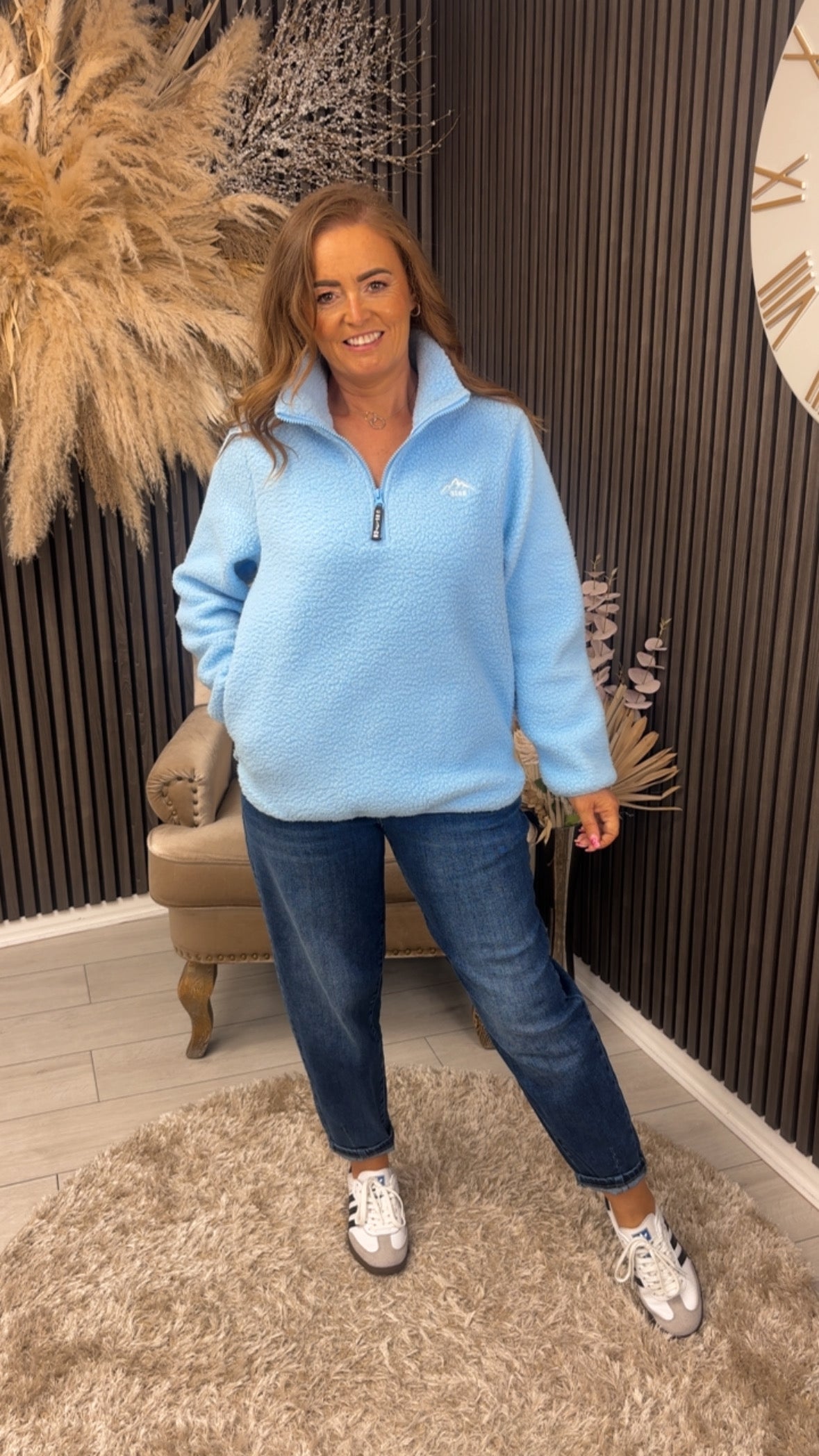 AIDEEN FLEECE - BLUE