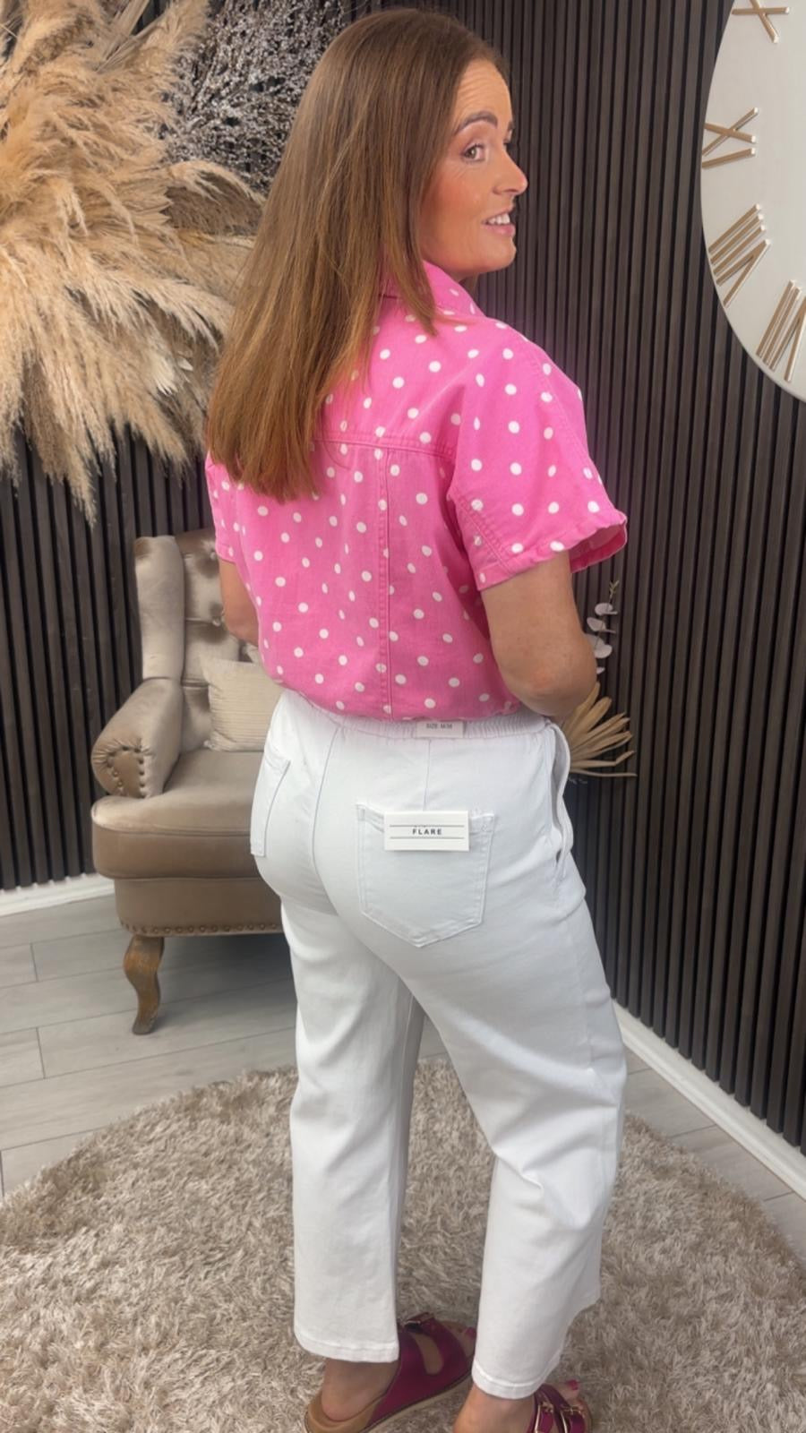 KEISHA CROPPED JACKET - PINK
