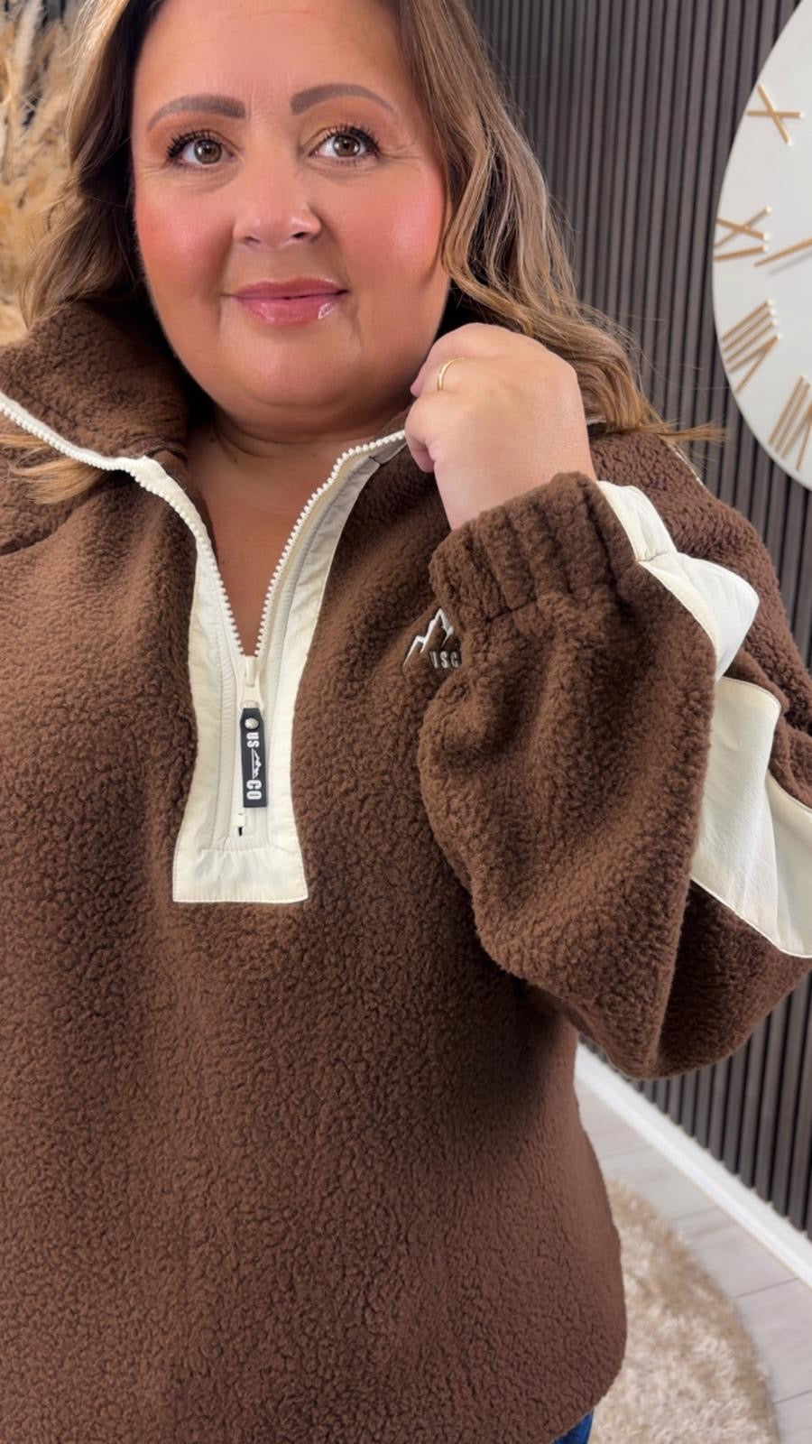 ALICE FLEECE - BROWN