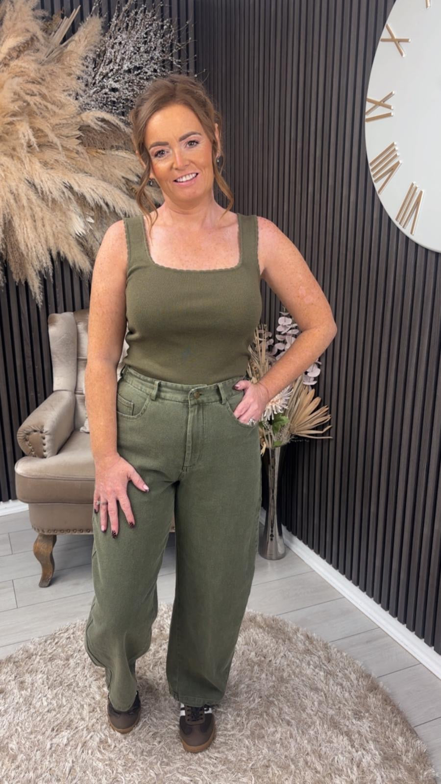 BRYONY ANNE VEST - KHAKI