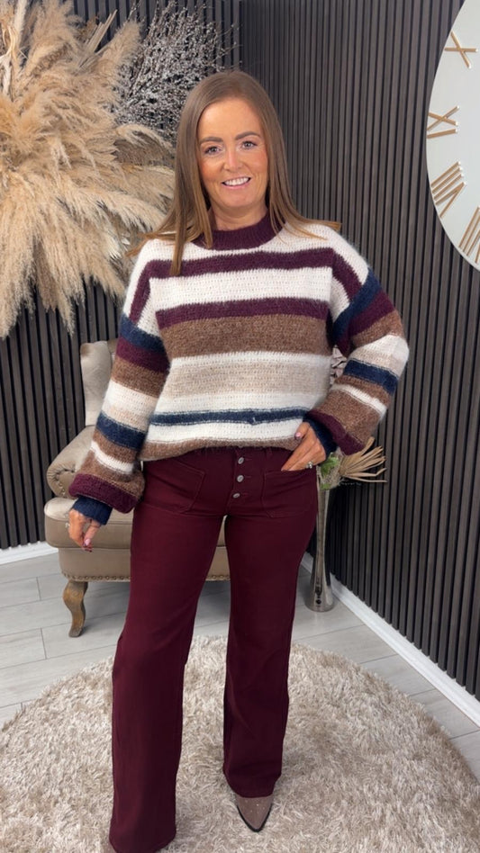 TYLER JEANS - BURGUNDY