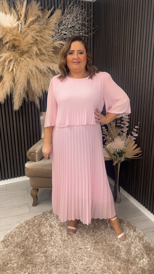 ELISE DRESS - BABY PINK