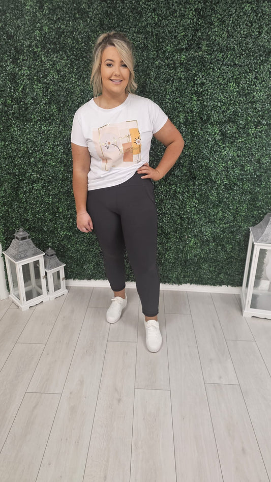 ZENDAYA LEGGING - CHARCOAL