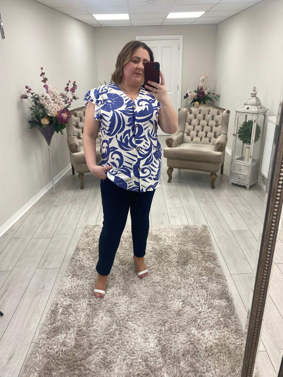 PENNY TOP - BLUE