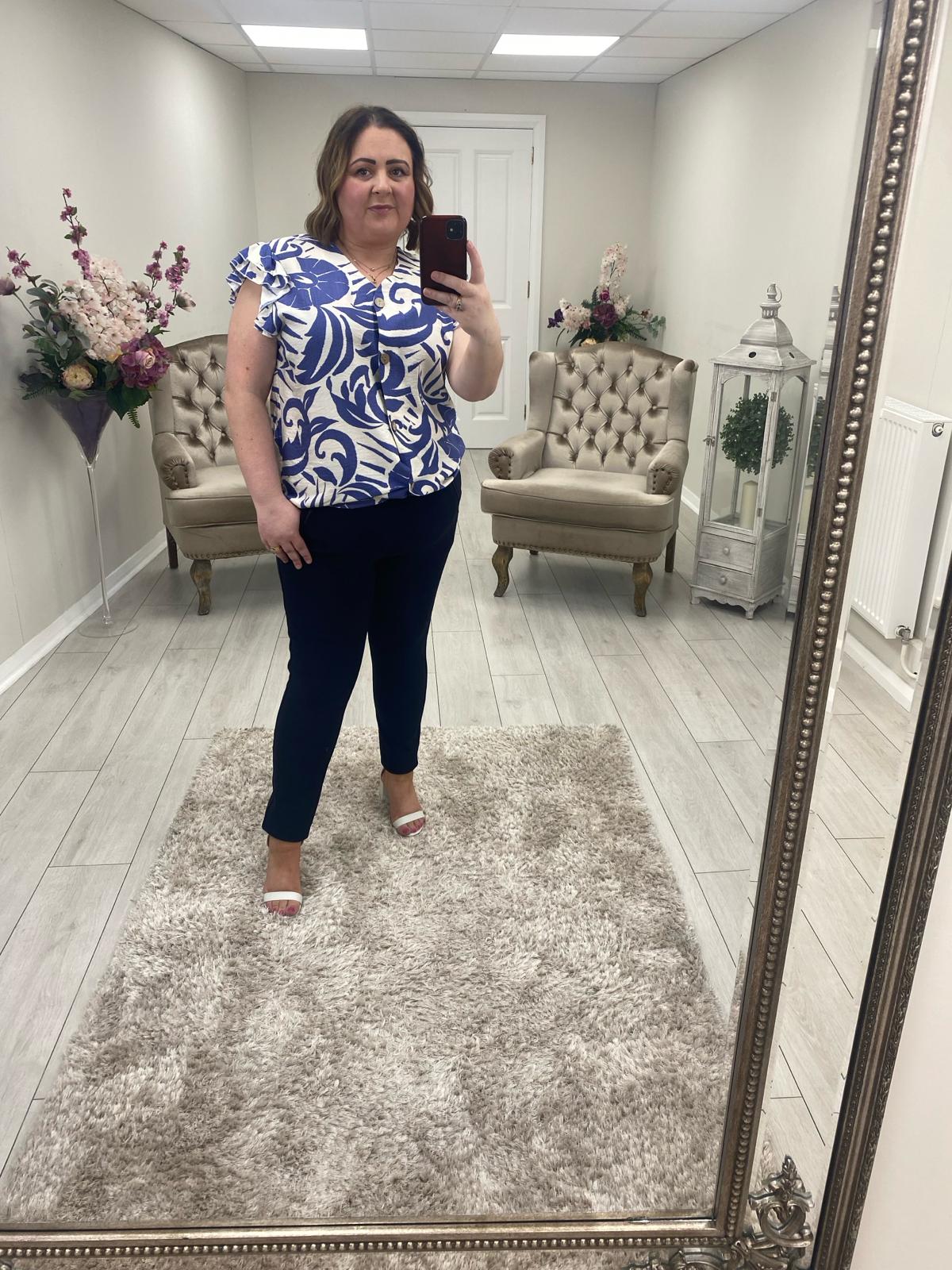 PENNY TOP - BLUE