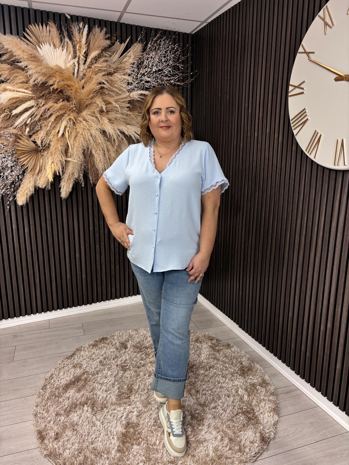 PHYLLIS TOP - BLUE